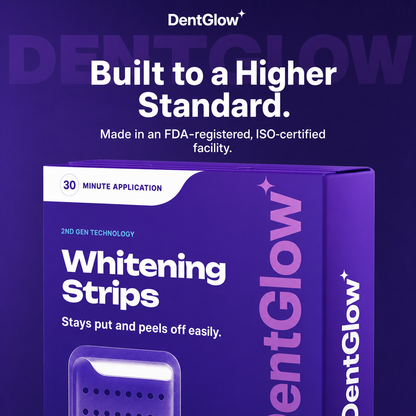 DentGlow™ Purple Whitening Strips – Peroxide-Free, No Sensitivity