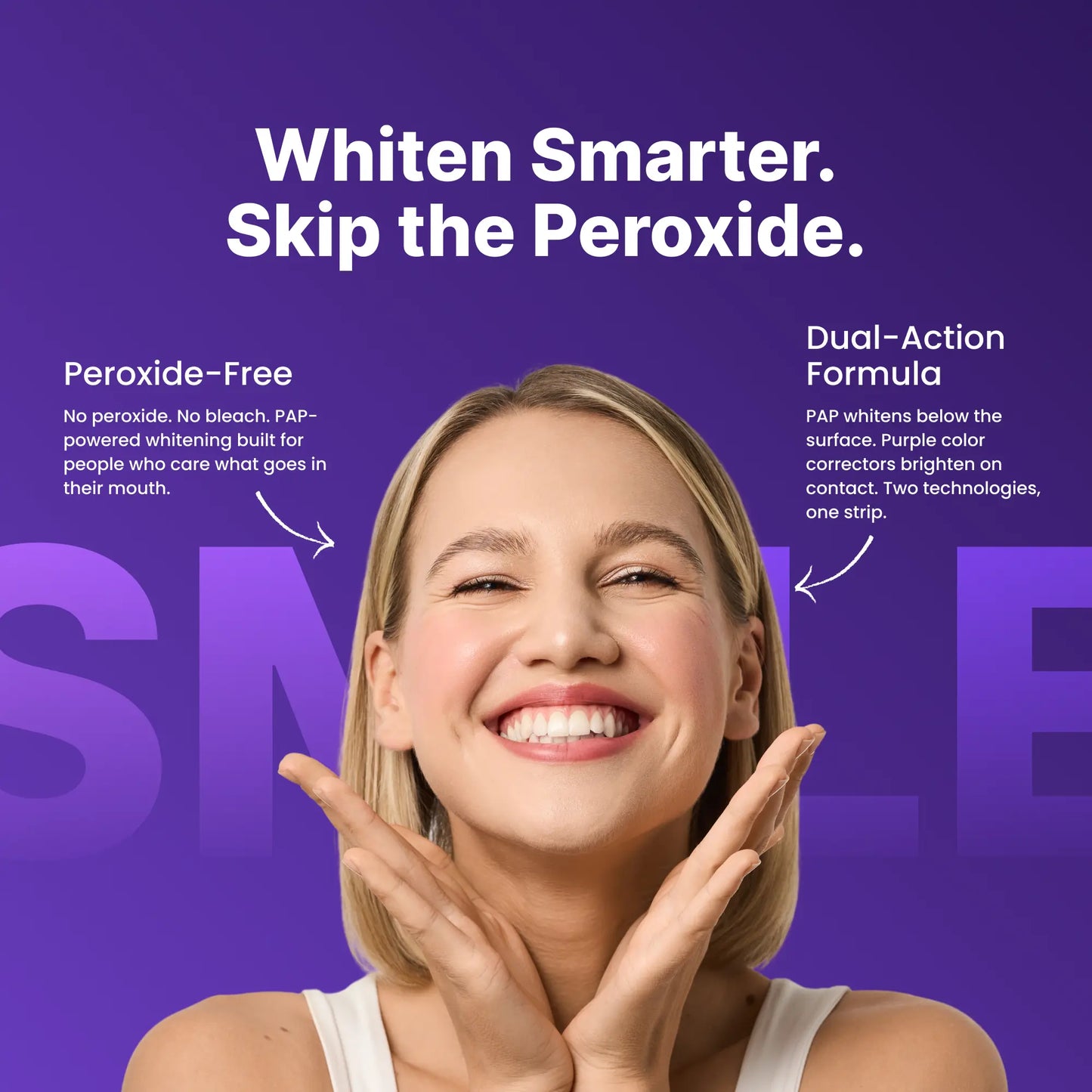 DentGlow™ Purple Whitening Strips – Peroxide-Free, No Sensitivity