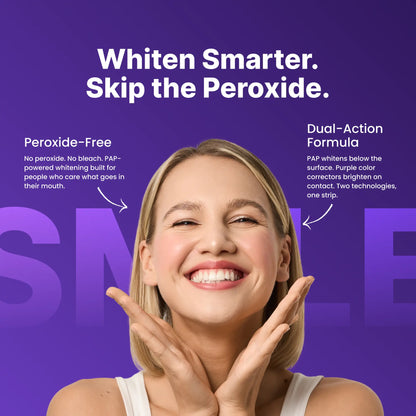 DentGlow™ Purple Whitening Strips – Peroxide-Free, No Sensitivity